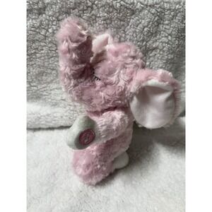 Goffa Plush Praying Kneeling Pink Talking Elephant "Now I Lay Me Down To Sleep"